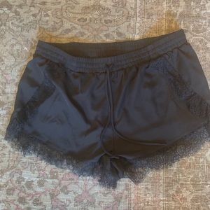Black lace shorts